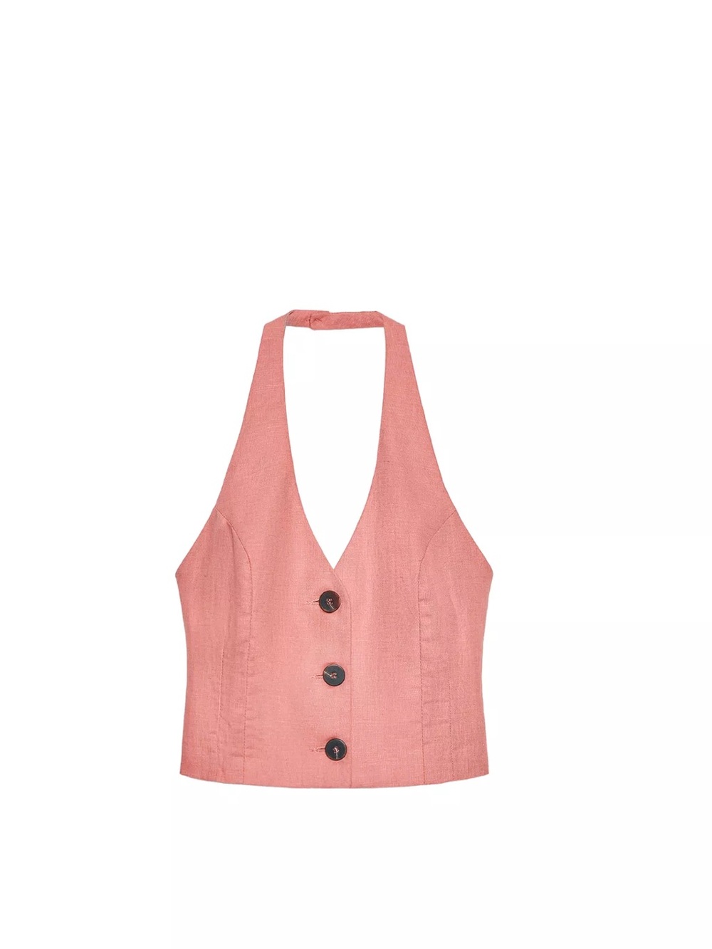 Zara Linen Halter Top